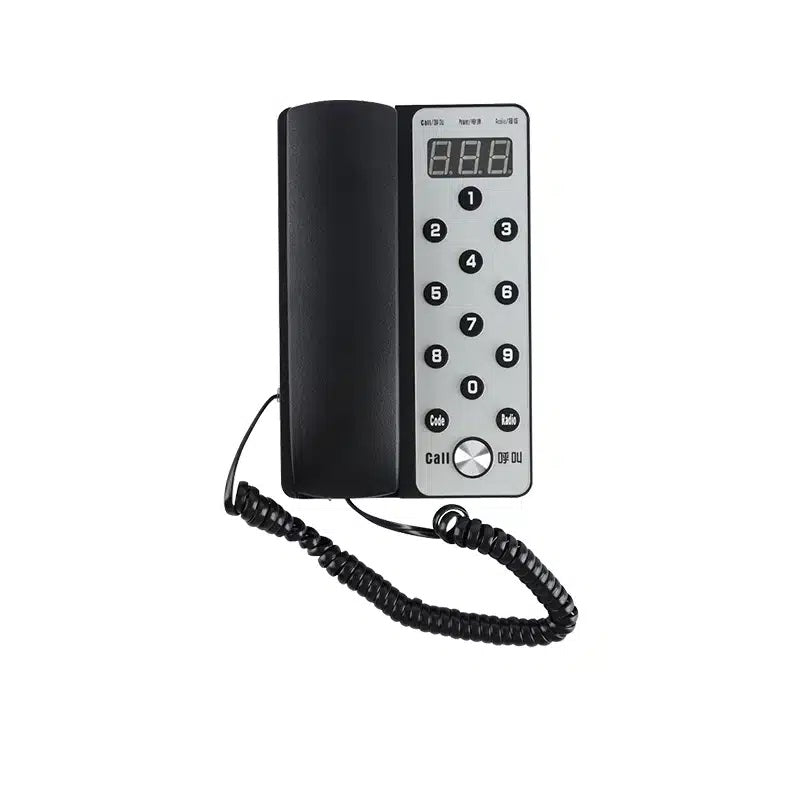 Daytech CI10 Phone Intercom with numeric keypad and digital display in black and silver