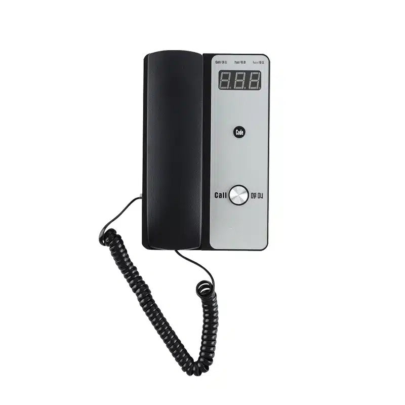 Daytech CI10 Phone Intercom with numeric keypad and digital display in black and silver