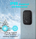Daytech DB09 Doorbell for Home with IP55 dustproof and waterproof rating operating from -4 to 140 degrees Fahrenheit