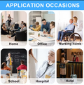 DAYTECH DB25 Waterproof Doorbell for Home applications shown in home, office, nursing home, school, hospital, and hotel settings