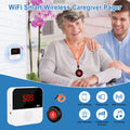 WiFi Smart Wireless Caregiver Pager with emergency button alarm for seniors and remote app control