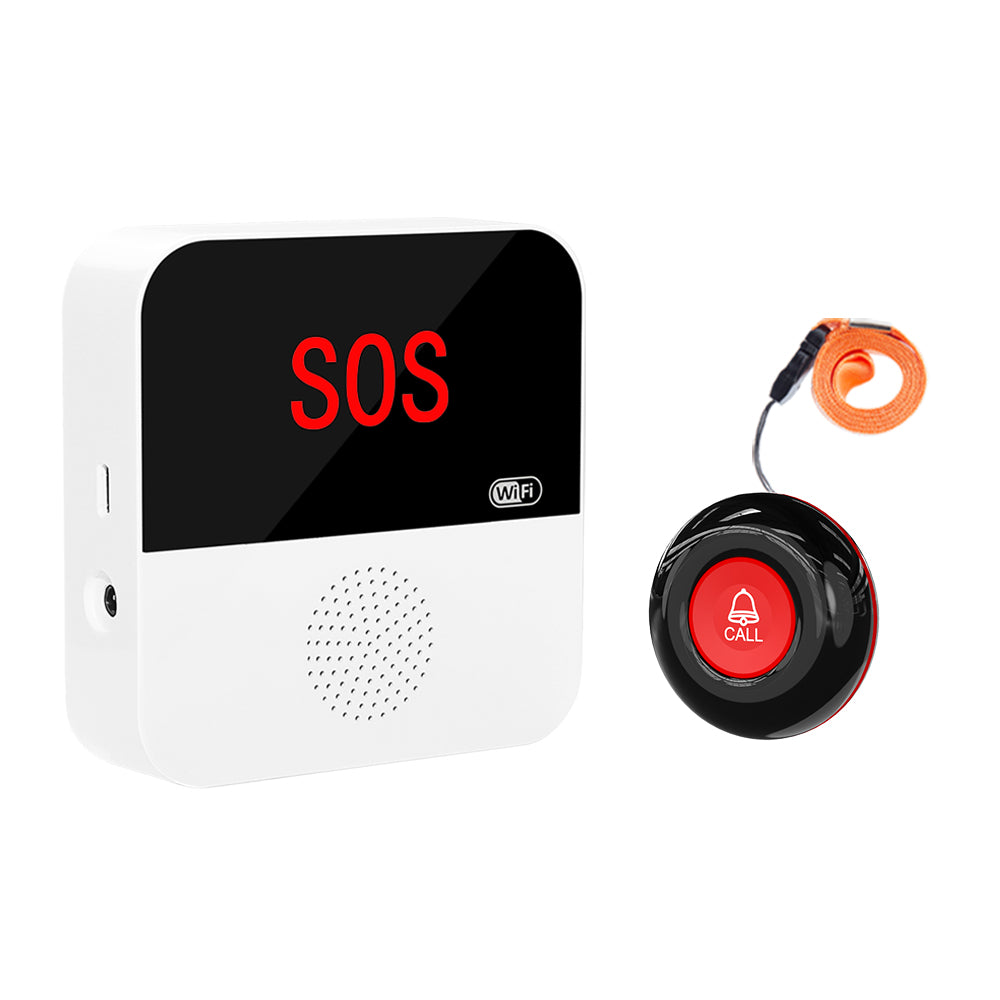 caregiver pager with emergency button alarm for seniors and wireless SOS call device
