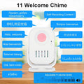 DAYTECH HW09 doorbell motion detector with 11 welcome chime languages and adjustable volume levels