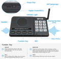 Multi Channel Intercom with Speaker featuring 10 wireless channels, keypad, and antenna