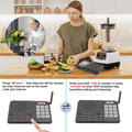Multi Channel Intercom with Speaker showing kitchen use and elderly monitoring features