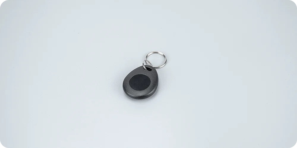 Daytech RFID Tag Card by VMIDirect black key fob style RFID tag with metal key ring
