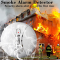 DAYTECH SM02 Smoke Alarm detecting fire with firefighters at burning house