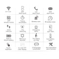 Features of DAYTECH TA06 Home Security Kit including WiFi GSM, app control, wireless siren, and emergency alarms