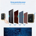 DAYTECH waterproof doorbell showing strong signal penetrating steel door wooden door and walls
