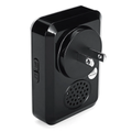 Black home security alarm system plug-in receiver for DAYTECH waterproof doorbell