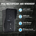 Waterproof two way communication doorbell with IP55 rating and rechargeable battery