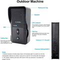 Waterproof two way communication doorbell outdoor machine with speaker, microphone, and control buttons