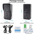 Waterproof Two Way Communication Doorbell intercom set with outdoor and indoor units and accessories