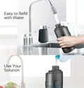 Easy to refill the water tank of the VMIDirect Water Spray Mop for hassle-free cleaning