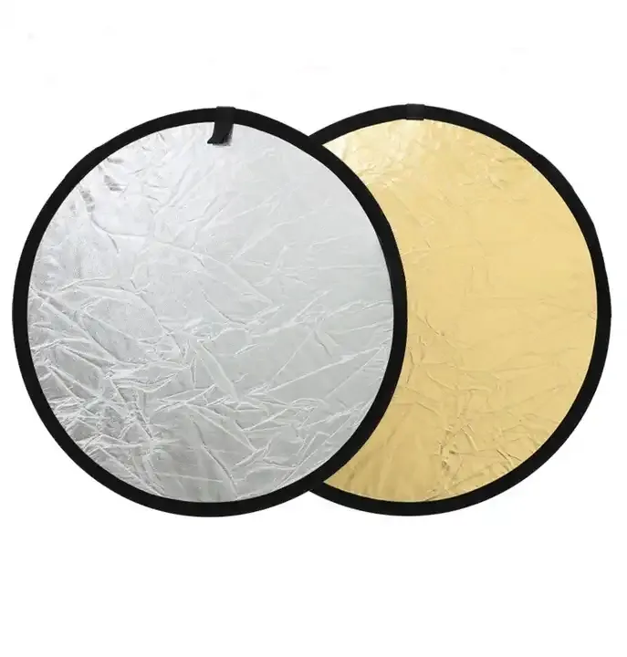 VMIDirect Silver and Gold Diffuser Light Reflector Set for Photography Lighting Needs