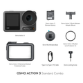 VMIDirect Osmo Action 3 Standard Combo including action camera, battery, and various accessories