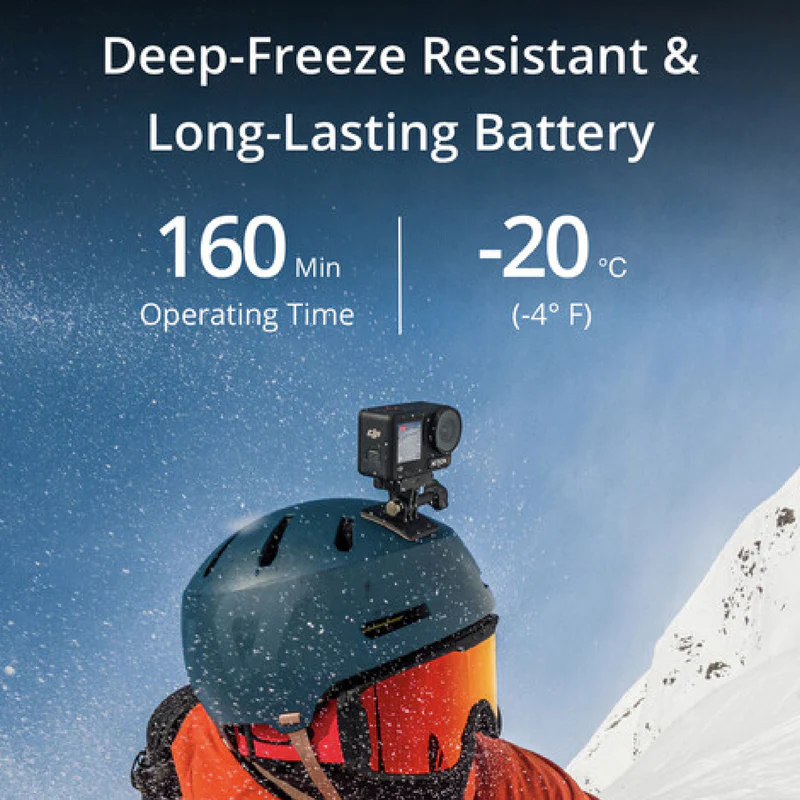 VMIDirect action camera with deep-freeze resistant design and 160 minutes battery life for outdoor adventures