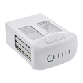 Flight Battery for Drones in white with indicator light and safety information labels