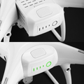 Top view of Flight Battery for Drones with LED indicators showing battery status
