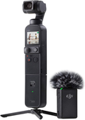 VMIDirect handheld AI Gimbal Camera with compact design and external microphone for high-quality video recording