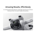 Close-up of DJI Mini 3 drone with 4K camera showcasing innovative gimbal and camera tilt design