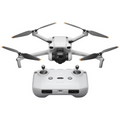 DJI Mini 3 drone with 4K camera and white remote controller shown from front view