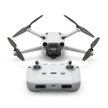 DJI Mini 3 drone with 4K camera and remote controller in white from VMIDirect