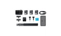 DJI Osmo Action 6 camera bundle with accessories including batteries, mounts, and stabilizing grip