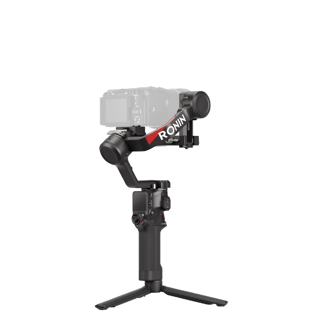 VMIDirect DJI RS 4 gimbal stabilizer with detachable tripod and camera mount in black