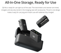 VMIDirect wireless microphone with all-in-one storage and charging case for easy use and portability