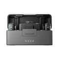 VMIDirect wireless microphone charging case with two lapel microphones inside for easy portability