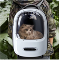 Dome Cat Dog Carrier Backpack from VMIDirect with a clear window for pet visibility and comfort