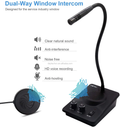 Anti-Interference Window Microphone with dual-way intercom and noise-free HD voice recording