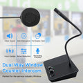 Anti-Interference Window Microphone dual way window counter intercom with noise reduction and voice control