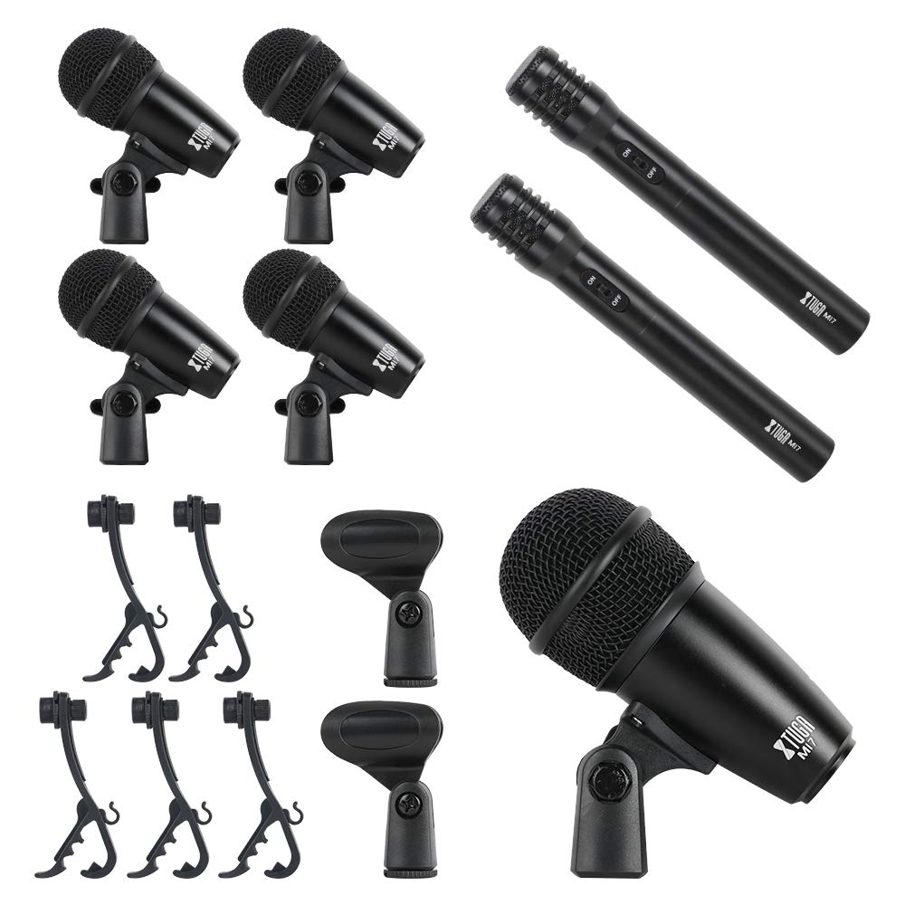 Dynamic Drum Microphone Kit featuring multiple microphones and accessories for optimal sound capturing
