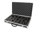 Dynamic Drum Microphone Kit in a durable case with various mics and accessories for optimal sound recording