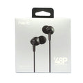 Havit E48P High-End Dynamic In-Ear Earphones in sleek black packaging for premium sound experience
