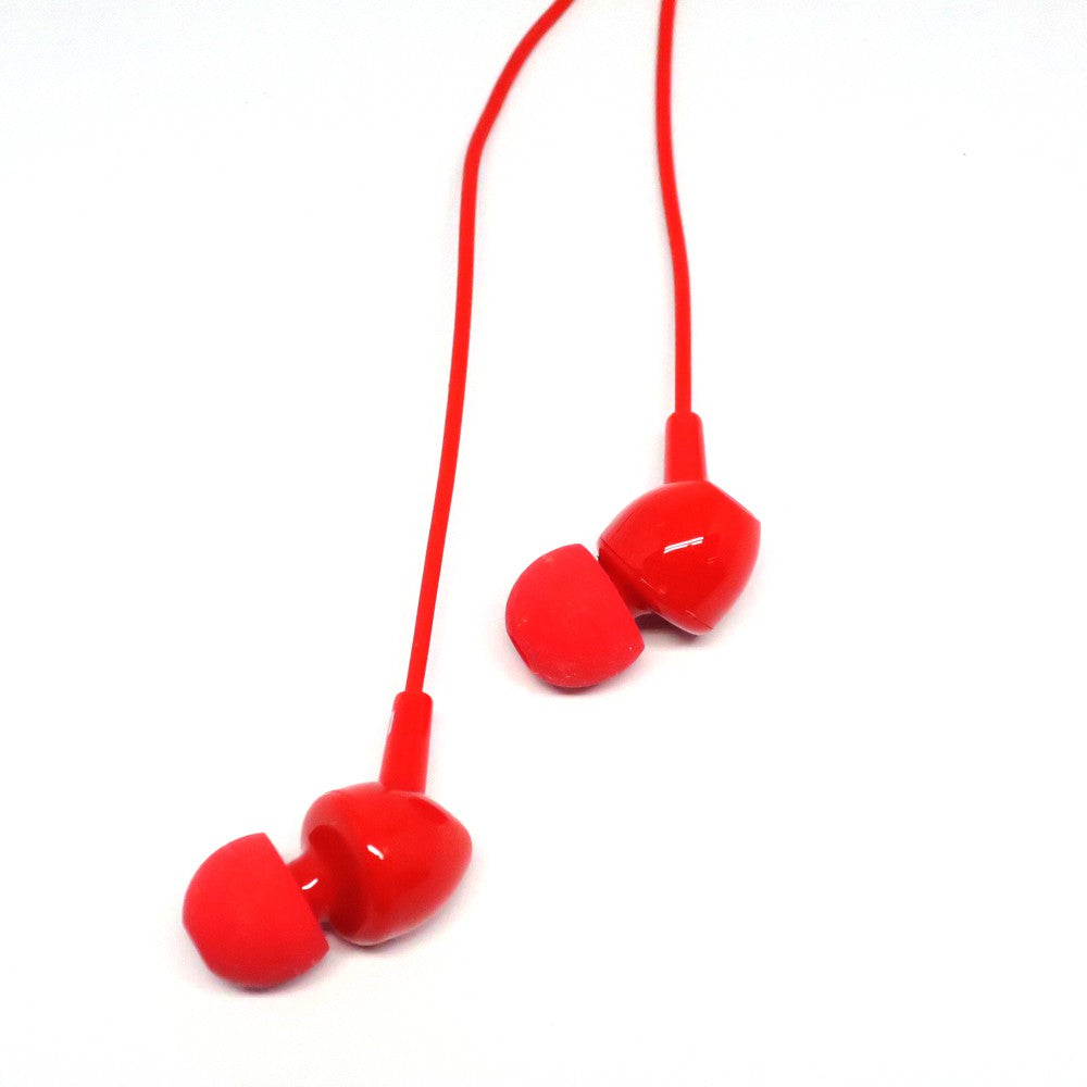 VMIDirect Dynamic In-Ear Earphones in vibrant red color with sleek design and comfortable fit