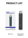 Dynamic microphone amplifier 48V with user manual for enhanced audio performance