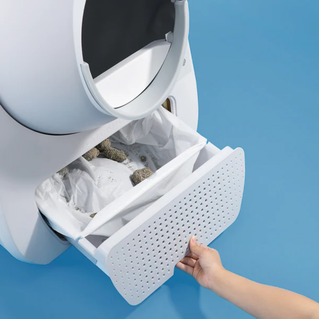 CATLINK Scooper Young Pro-X AI Cat Litter Box Self-Cleaning Litter Box 14-day Waste Capacity for 1 Cat Anti-Pinch Gravity Sensor Super Quiet Large Interior Space  3 Clean Modes