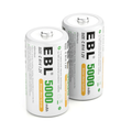 VMIDirect 1.2V C 5000mAh Rechargeable NiMH Battery with high capacity for reliable performance