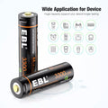 VMIDirect 1.5V AA Rechargeable Battery 3300mWh black with wide device compatibility
