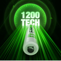 EBL 2300mAh AA rechargeable batteries showcased with vibrant green tech design