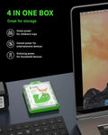 EBL 2800mAh AA rechargeable batteries packaged in a green box, suitable for various uses