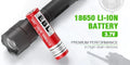 VMIDirect 3.7V 3000mAh lithium ion battery red 18650 rechargeable battery for high-drain devices