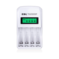 EBL 4 Bay Fast Battery Charger for AA and AAA Batteries with LCD Display