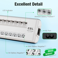 8 Bay Smart Fast Charging Battery Charger with LED indicators for AA and AAA batteries
