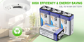 EBL 9V 280mAh NIMH Rechargeable Battery pack with high efficiency and energy-saving features