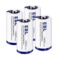 EBL CR2 3V Non-rechargeable battery pack of four lithium batteries 1600mAh capacity
