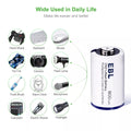 EBL CR2 3V Non-rechargeable battery with 800mAh capacity used in keyboards, cameras, flashlights, and more